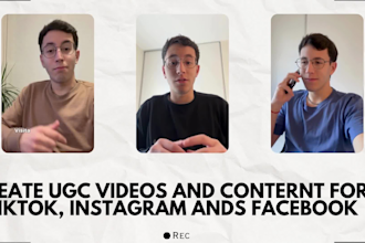 create a natural ugc selfie style video in spanish