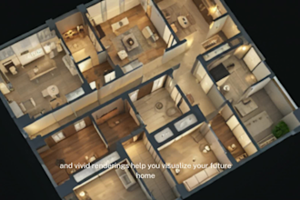 customize your 2d floor plan into a stunning 3d model