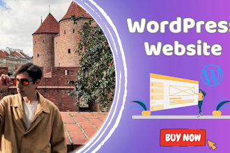 make a fast and quality site for you with wordpress