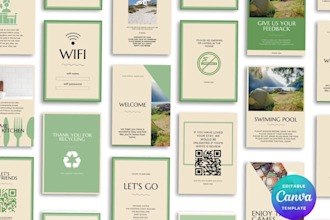 provide a all in one airbnb host bundle template, airbnb welcome book