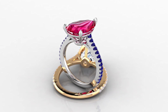create 3d jewelry design for jewelry manufacturing