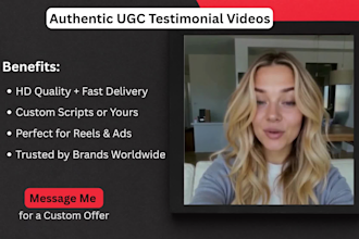 create authentic ugc spokesperson testimonial videos for your brand sales closer