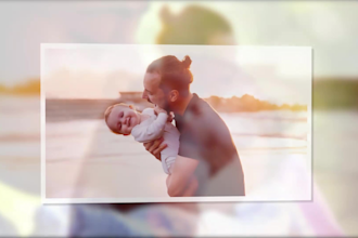 create an amazing image slideshow video with  text and music