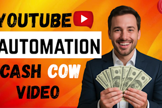 create automated cash cow youtube channels , faceless videos for passive income