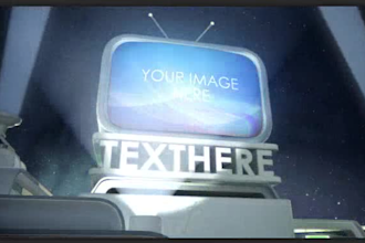 create a TV style intro video with your text