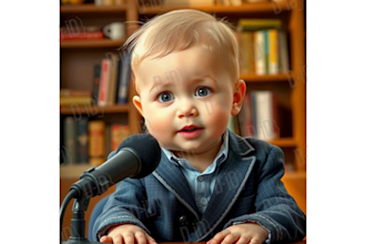 create viral ai talking baby podcast videos with baby voice face  captions veo