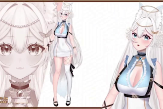 design custom live2d model vtuber commission 2d vtuber rigging anime avatar