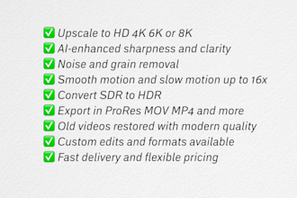 professionally restore and upscale your video to 4k or 8k