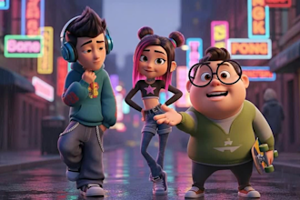 create 3d cartoon character and ai influencer