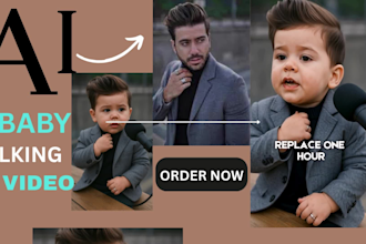do ai baby  podcast ai baby talking baby podcast ai baby video viral reel