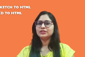 convert figma to HTML, PSD to HTML, sketch to HTML with bootstrap5