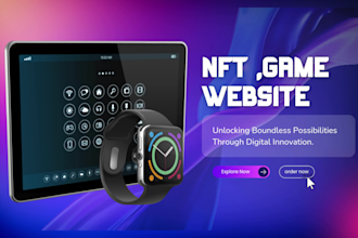 build game website , nft website and landing page
