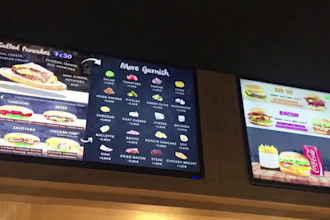 create stunning restaurant TV menu design eye catching digital display