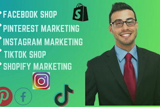 do setup tik tok shop, facebook shop , add product manage tik tok shop