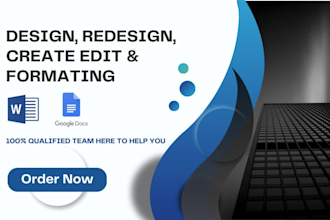 design  expert ms word and google docs editing, design, and formatting