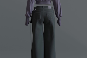 create 3d garment design in clo3d with beauty render