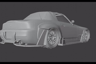 create 3d car modeling for 3d printing and games development, vtol aircraft