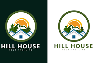 design rural real estate, travel agency, clinic logo