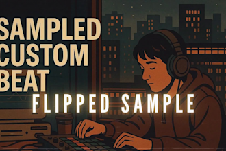 flip your sample into a custom beat or full instrumental