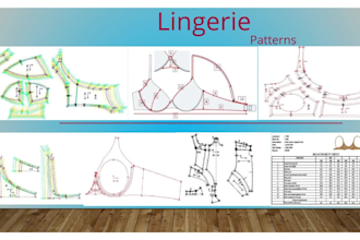 create apparel sewing patterns and grades for lingerie your business