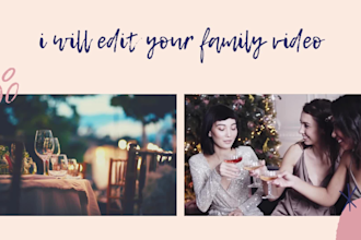 professionally edit your family and travel videos