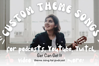 write and record a theme song for your podcast, youtube or twitch channel