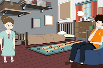 create professional 2d cartoon animations