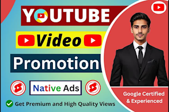 do organic youtube video promotion for your channel video