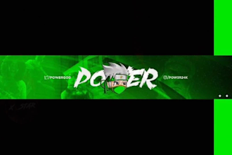 create eye catching youtube and twitch banners