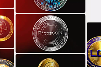 design gold metallic crypto,token or coin spin animation