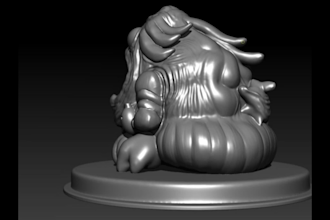 sculpt high quality 3d characters for 3d printing