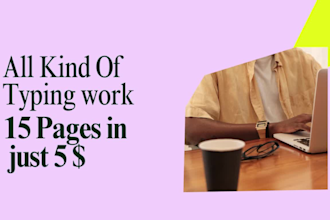 do a fast typing job, retype scanned documents, your typist