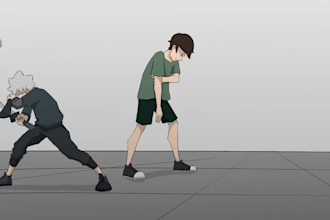 make character animation traditional frame by frame 2d cartoon animation