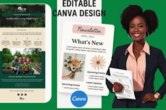 design canva design editable canva design newsletters for your nigerian brand