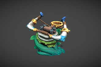 create 3d stylized, asset, object, prop model for video game