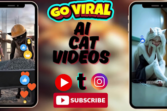 make viral ai cat videos ai stories ai tiny workers video for youtube channel