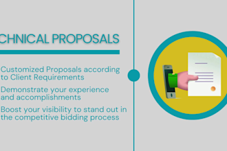 be your technical proposal writer for competitive bidding