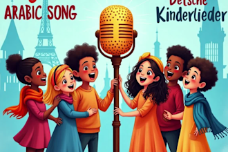 sing and produce kids songs in arabic in different voices