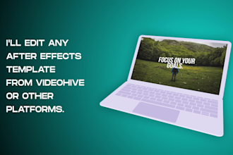 edit after effects template from videohive or other platforms