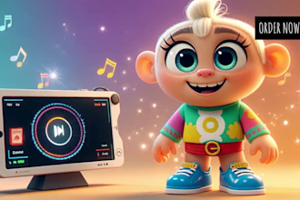 design disney pixar style 3d cartoon characters mascots, and ai animated videos
