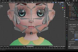 retarget mocap, nsfw rig, ue control weight paint, face expression,character rig