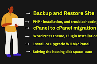 fix and optimize wordpress, cpanel, dns, email, hosting, SSL, cloudflare issues