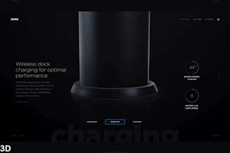 interactive 3d webflow website 3d animated website spline r3f threejs gsap