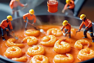 create ai miniature feast video, ai food photography  ai food videography ai art
