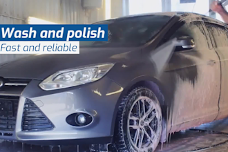 make a car washing, car repair service promo video