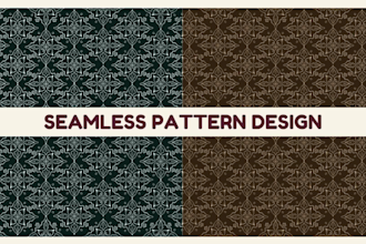 create unique seamless patterns for fabric, packaging
