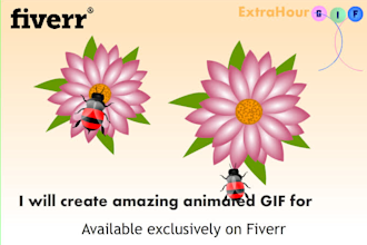 create 2d animated GIF and logo animations