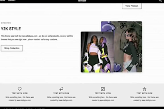 design streetwear website y2k website y2k shopify website for clothing brand
