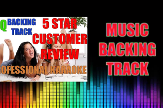 create a karaoke backing track of your favorite song