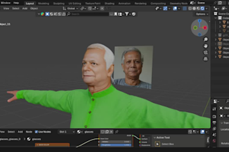 design and rig a realistic 3d character model for your game
